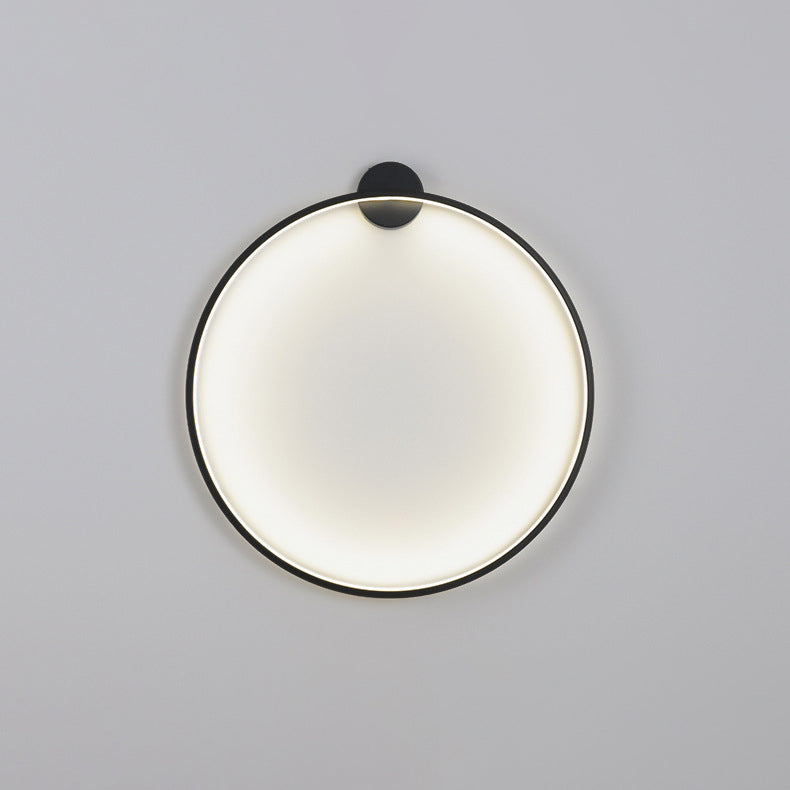 Round Aluminum Silica USB Plug LED Wall Sconce Lamp