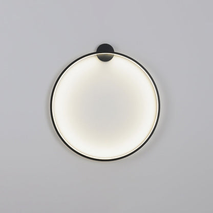 Round Aluminum Silica USB Plug LED Wall Sconce Lamp