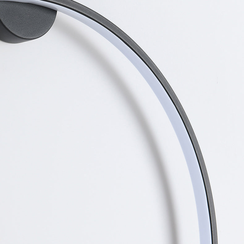 Round Aluminum Silica USB Plug LED Wall Sconce Lamp