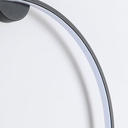 Round Aluminum Silica USB Plug LED Wall Sconce Lamp
