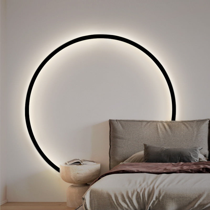 Round Aluminum Silica USB Plug LED Wall Sconce Lamp