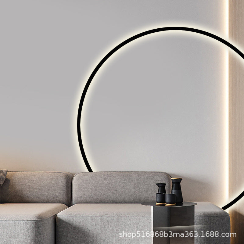 Round Aluminum Silica USB Plug LED Wall Sconce Lamp