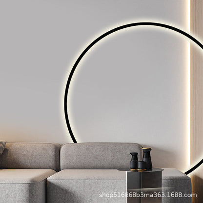 Round Aluminum Silica USB Plug LED Wall Sconce Lamp