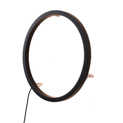 Round Aluminum Silica USB Plug LED Wall Sconce Lamp