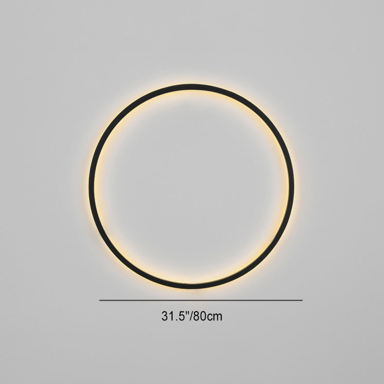 Round Aluminum Silica USB Plug LED Wall Sconce Lamp