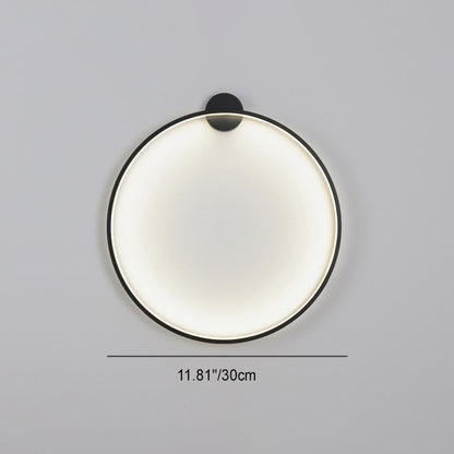 Round Aluminum Silica USB Plug LED Wall Sconce Lamp