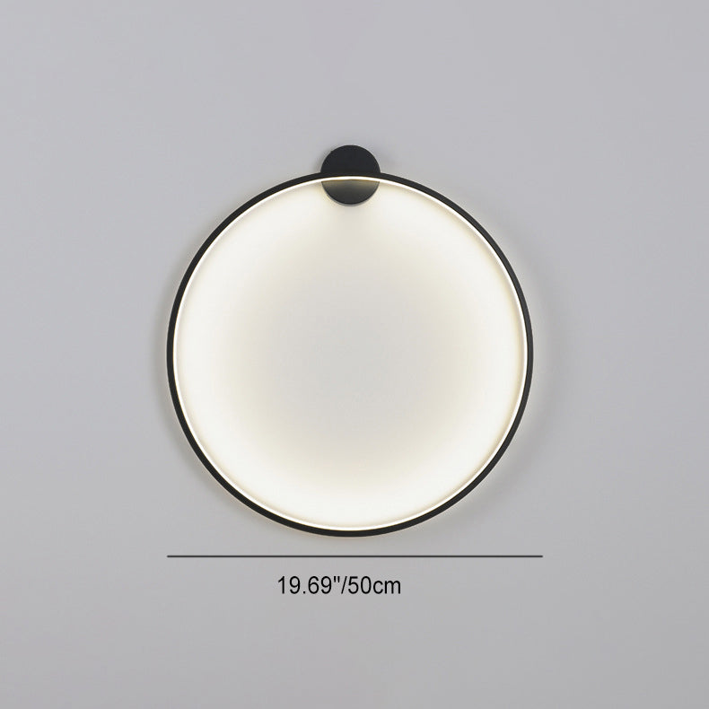 Round Aluminum Silica USB Plug LED Wall Sconce Lamp