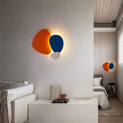 Scandinavian Geometric Cobblestone LED Wall Sconce Lamp