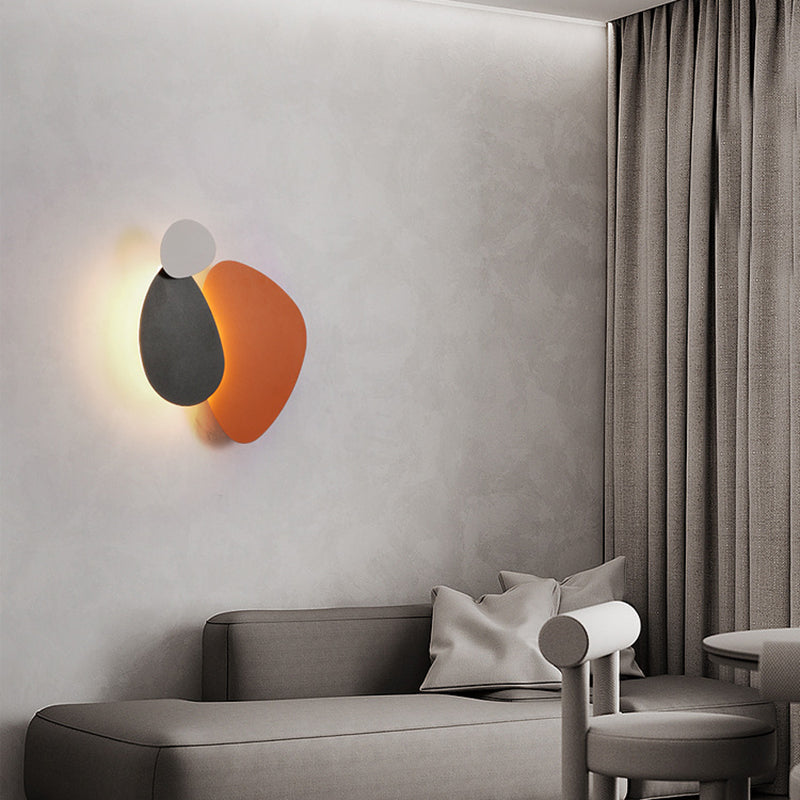 Scandinavian Geometric Cobblestone LED Wall Sconce Lamp