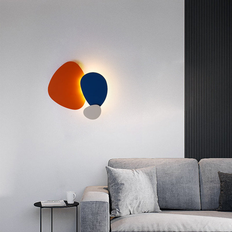 Scandinavian Geometric Cobblestone LED Wall Sconce Lamp