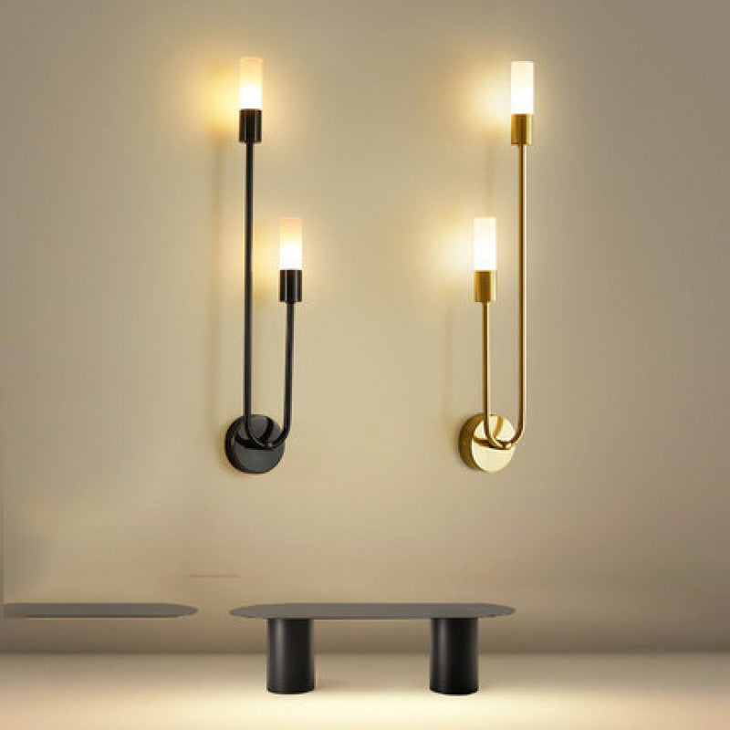 Simplicity Acrylic Long Tube Strip 2-Light Wall Sconce Lamp