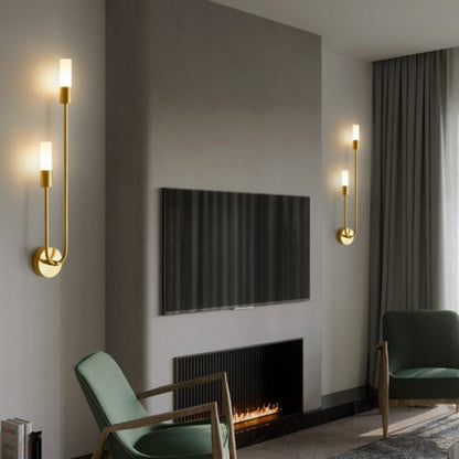 Simplicity Acrylic Long Tube Strip 2-Light Wall Sconce Lamp