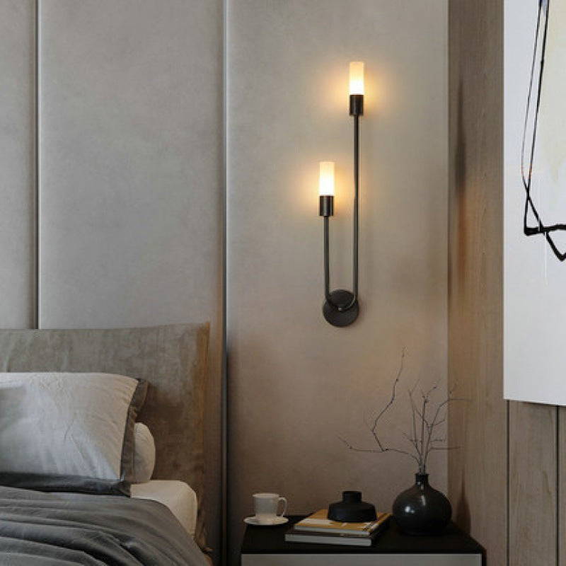 Simplicity Acrylic Long Tube Strip 2-Light Wall Sconce Lamp