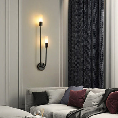 Simplicity Acrylic Long Tube Strip 2-Light Wall Sconce Lamp