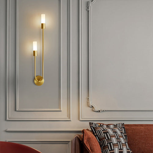 Simplicity Acrylic Long Tube Strip 2-Light Wall Sconce Lamp