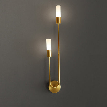 Simplicity Acrylic Long Tube Strip 2-Light Wall Sconce Lamp