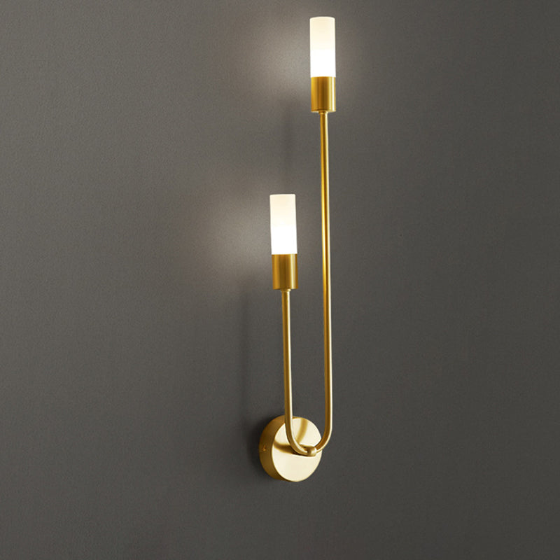 Simplicity Acrylic Long Tube Strip 2-Light Wall Sconce Lamp