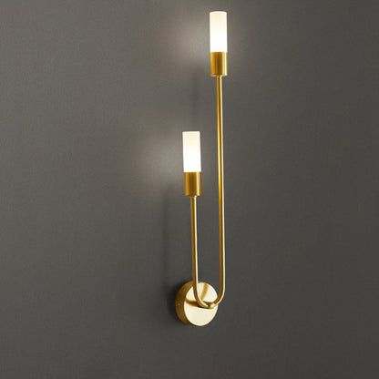 Simplicity Acrylic Long Tube Strip 2-Light Wall Sconce Lamp