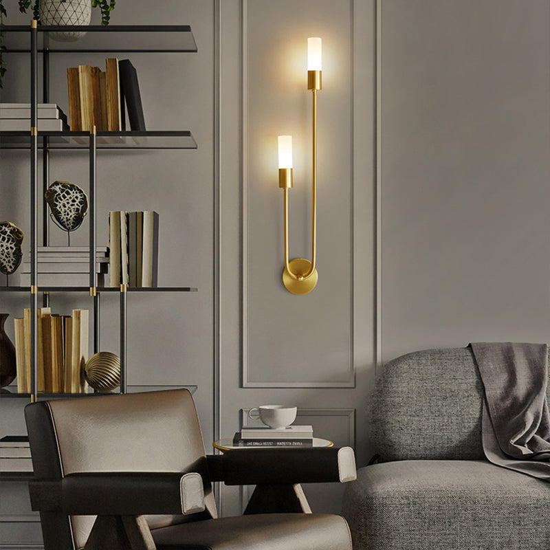 Simplicity Acrylic Long Tube Strip 2-Light Wall Sconce Lamp