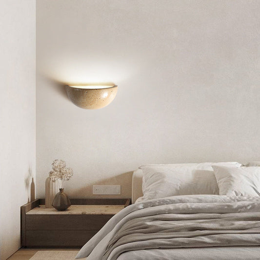 Japanese Semicircular Arch 1-Light Wall Sconce Lamp