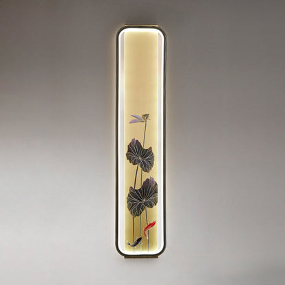 Chinese Bamboo Leaf Ginkgo Biloba LED Wall Sconce Lamp