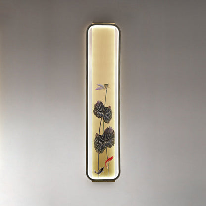 Chinese Bamboo Leaf Ginkgo Biloba LED Wall Sconce Lamp