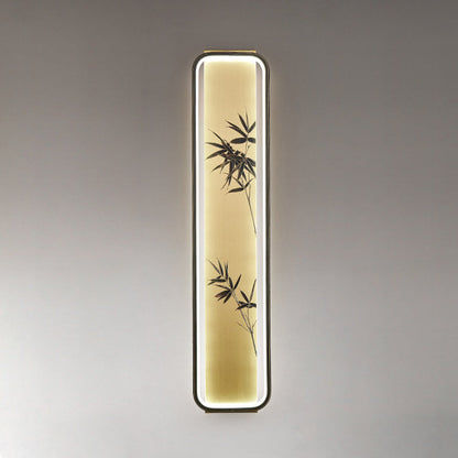 Chinese Bamboo Leaf Ginkgo Biloba LED Wall Sconce Lamp