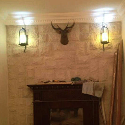 Iron Cylinder Petal Elliptical 1-Light Wall Sconce Lamp