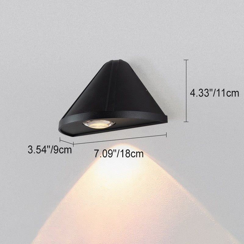 Simplicity Aluminum Triangle LED Wall Sconce Lamp