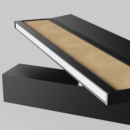 Leather Silica Rectangular Rotatable LED Wall Sconce Lamp