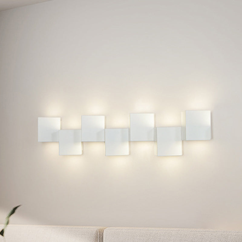 Iron Acrylic Square Block Combination LED Wall Sconce Lamp