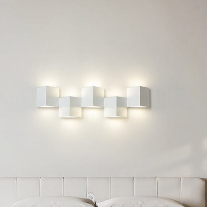Iron Acrylic Square Block Combination LED Wall Sconce Lamp
