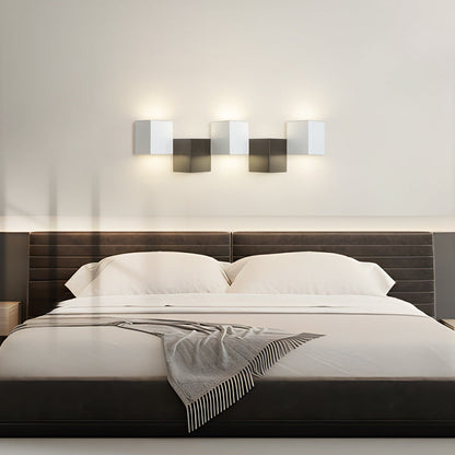 Iron Acrylic Square Block Combination LED Wall Sconce Lamp