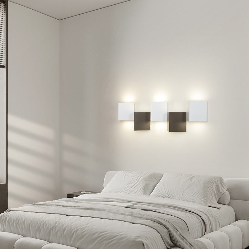 Iron Acrylic Square Block Combination LED Wall Sconce Lamp