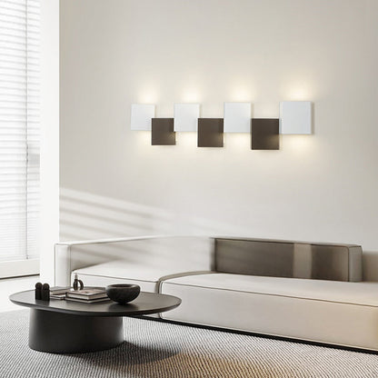 Iron Acrylic Square Block Combination LED Wall Sconce Lamp