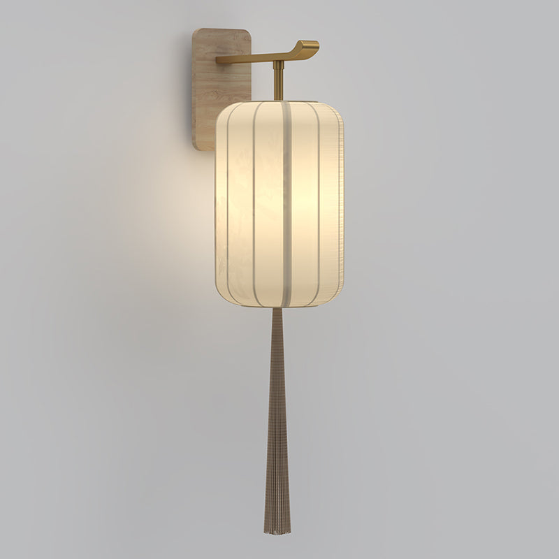 Chinese Hand-Painted Flower Bird 1-Light Wall Sconce Lamp