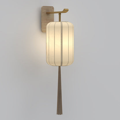 Chinese Hand-Painted Flower Bird 1-Light Wall Sconce Lamp