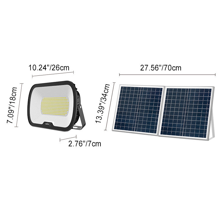 Solar Aluminum Alloy Glass Rectangular LED Wall Sconce Lamp