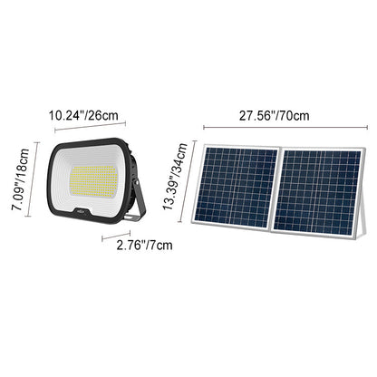 Solar Aluminum Alloy Glass Rectangular LED Wall Sconce Lamp
