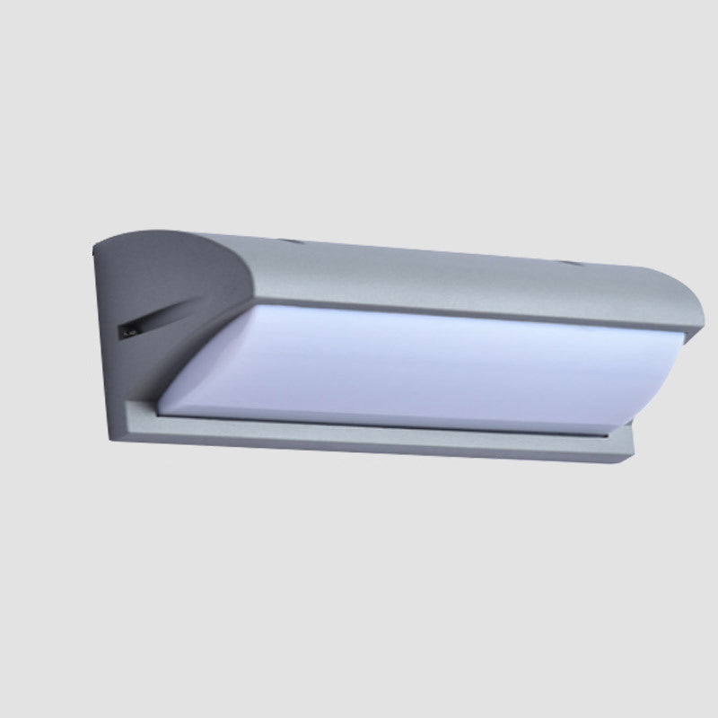 Waterproof Aluminum PMMA Rectangular LED Wall Sconce Lamp