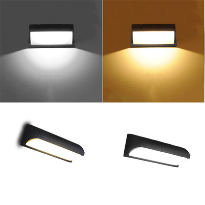 Waterproof Aluminum PMMA Rectangular LED Wall Sconce Lamp