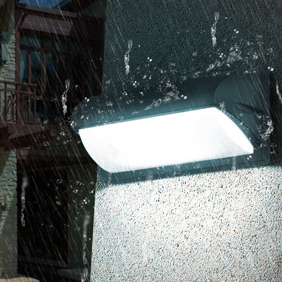Waterproof Aluminum PMMA Rectangular LED Wall Sconce Lamp