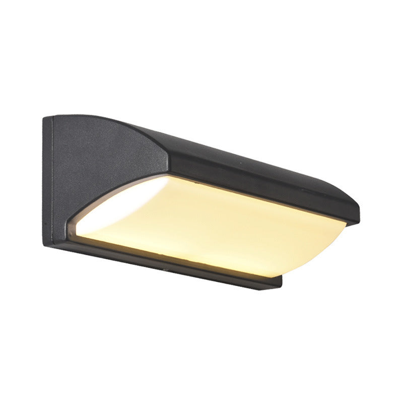 Waterproof Aluminum PMMA Rectangular LED Wall Sconce Lamp