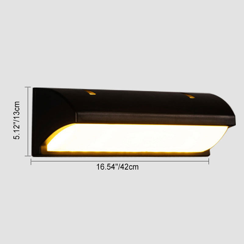 Waterproof Aluminum PMMA Rectangular LED Wall Sconce Lamp