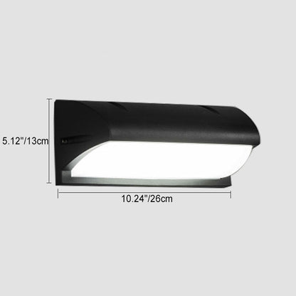 Waterproof Aluminum PMMA Rectangular LED Wall Sconce Lamp