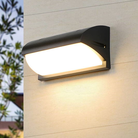 Waterproof Aluminum PMMA Rectangular LED Wall Sconce Lamp