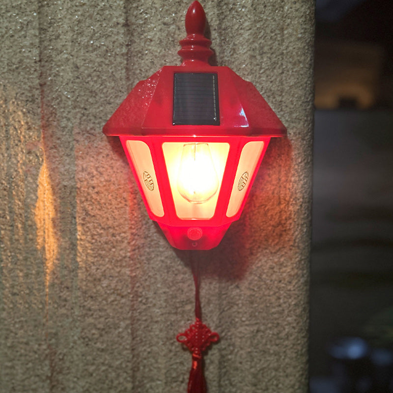 Retro Solar Waterproof ABS Lighthouse LED Wall Sconce Lamp