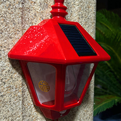 Retro Solar Waterproof ABS Lighthouse LED Wall Sconce Lamp