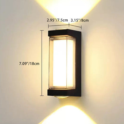 Simplicity Aluminum PC Cylinder Cuboid LED Wall Sconce Lamp