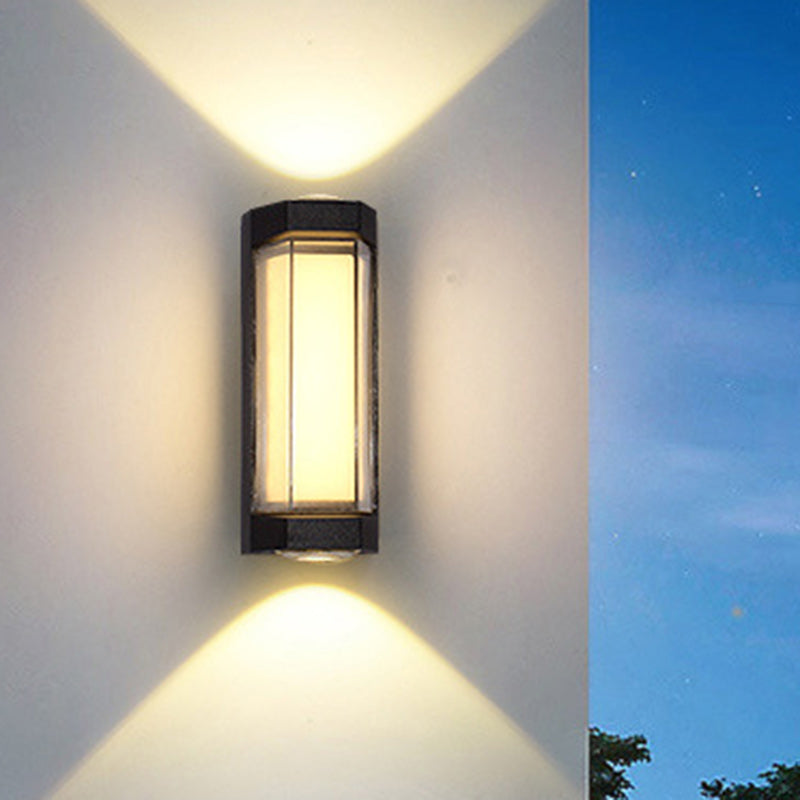 Simplicity Aluminum PC Cylinder Cuboid LED Wall Sconce Lamp